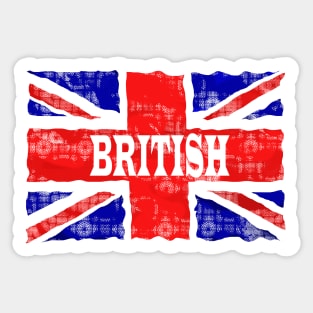 Union Jack British Flag Retro Distressed Sticker